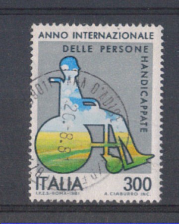 1981 - LOTTO/6735U - REPUBBLICA - DISABILI - USATO