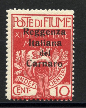 1920 - FIUME -  LOTTO/12908 - 10c. POSTA MILITARE - NUOVO