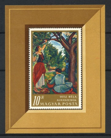 1968 - UNGHERIA - LA RACCOLTA DELLE MELE - FOGLIETTO NUOVO - LOTTO/32704