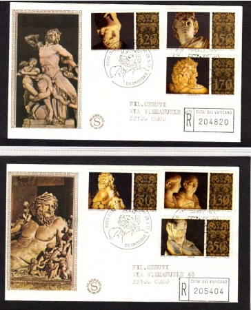 1977 - LOTTO/13248 - VATICANO - MUSEI VATICANI - 2 BUSTE FDC