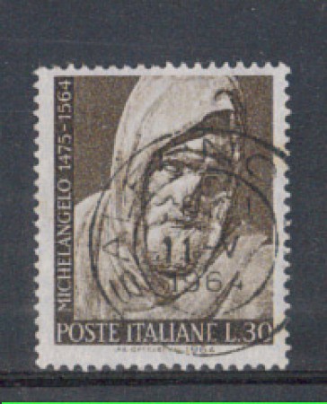 1964 - LOTTO/6425U - REPUBBLICA - 30 L. MICHELANGELO USATO
