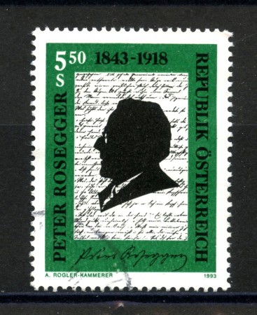 1993 - AUSTRIA - PETER ROSEGGER - USATO - LOTTO/39652