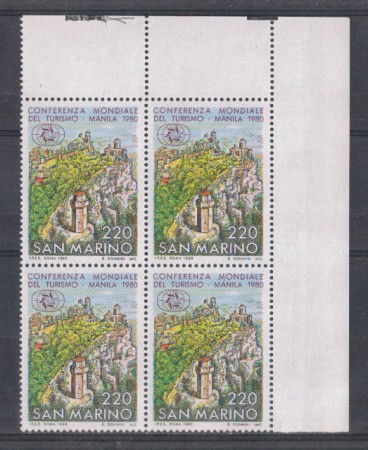 1980 - LOTTO/8010Q - SAN MARINO - TURISMO - QUARTINA