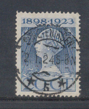 1923 - LOTTO/8640EU - OLANDA - 20c. AZZURRO - USATO