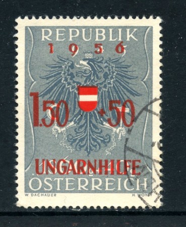1956 - AUSTRIA - PRO RIFUGIATI UNGHERESI - USATO - LOTTO/27918