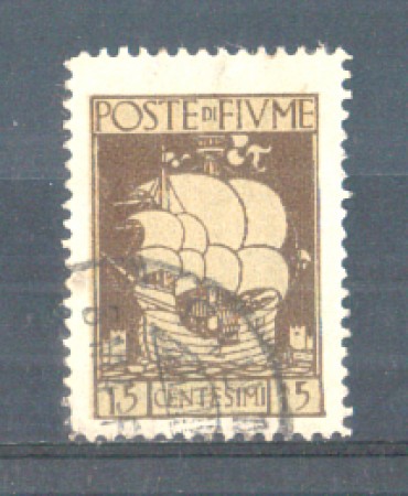 1923 - LOTTO/FIU177U - FIUME- 15c. BRUNO S.VITO  USATO