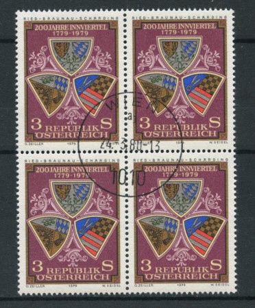 1979 - LOTTO/16413QU - AUSTRIA - INNVERTIEL - QUARTINA USATA