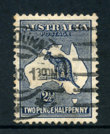 1912/19 - LOTTO/21533 - AUSTRALIA - 2,5d. BLU - USATO