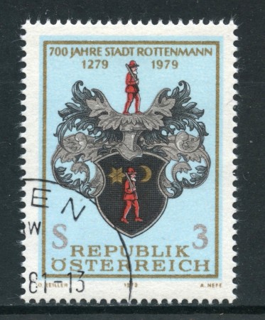 1979 - AUSTRIA - CITTA' DI ROTTENMANN - USATO - LOTTO/28149