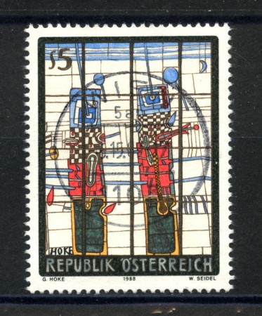 1988 - AUSTRIA - ARTE MODERNA G.HOKE - USATO - LOTTO/39571