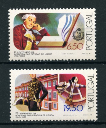 1980 - LOTTO/22946 - PORTOGALLO - ACCADEMIA SCIENZE 2v. - NUOVI