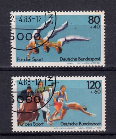 1983 - GERMANIA FEDERALE - AIUTO ALLO SPORT 2v. - USATI - LOTTO/31387U