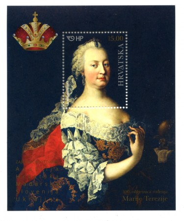 2016 - CROAZIA - MARIA TERESA D'AUSTRIA FOGLIETTO - NUOVO - LOTTO/33291