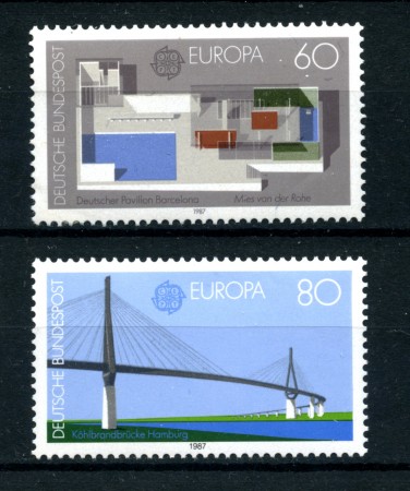 1987 - LOTTO/18605 - GERMANIA - EUROPA ARCHITETTURA - 2v. NUOVI
