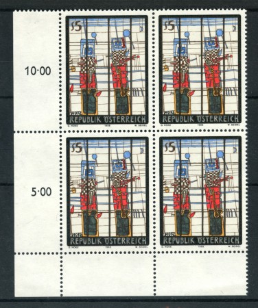 1988 - LOTTO/20289Q - AUSTRIA - ARTE MODERNA - QUARTINA