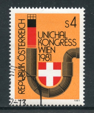 1981 - AUSTRIA - CONGRESSO UNICHAL - USATO - LOTTO/28220