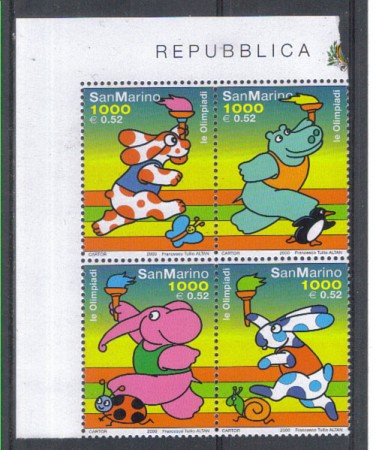 2000 - LOTTO/8222 - SAN MARINO - OLIMPIADI 2000 - NUOVI