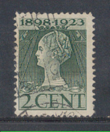 1923 - LOTTO/8640AU - OLANDA - 2c. VERDE - USATO