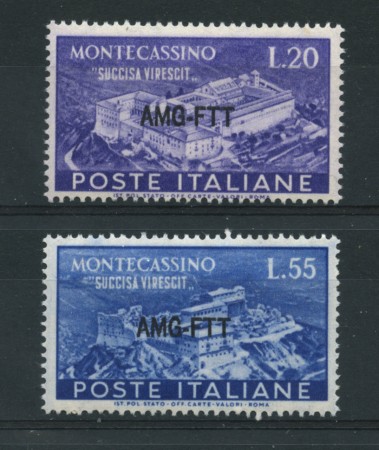 1951 - LOTTO/17971 - TRIESTE A - ABBAZIA MONTECASSINO 2v. - NUOVI