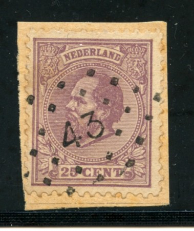 1872/88 - LOTTO/21260A - OLANDA - 25 CENT. VIOLETTO - USATO