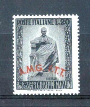 1949 - LOTTO/10229L - TRIESTE A - 20 LIRE GIUSEPPE MAZZINI LING.