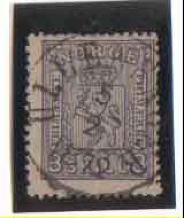 1867/68 - LOTTO/NORV13U -NORVEGIA - 3 SK. VIOLETTO - USATO