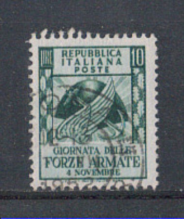 1952 - LOTTO/6190U - REPUBBLICA - 10 L. FORZE ARMATE USATO