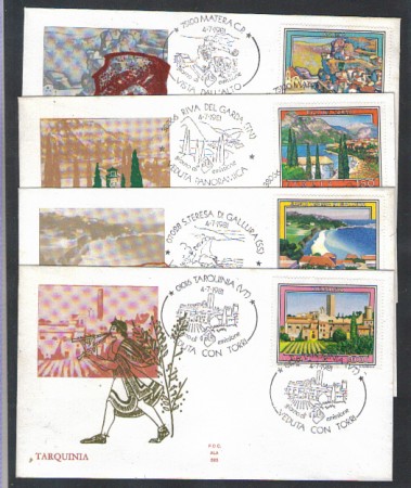 1981 - LOTTO/6743ZA - REPUBBLICA - TURISTICA 8° SERIE - FDC
