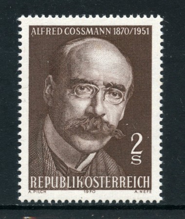 1970 - AUSTRIA - ALFRED COSSMANN - NUOVO - LOTTO/27961