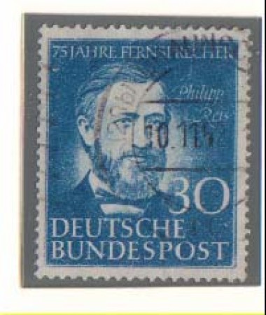 1952 - LBF/2445 - GERMANIA FEDERALE -  30p. PHILIP REIS - USATO