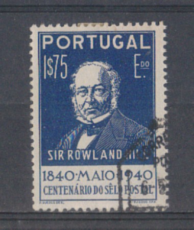 1940 - LOTTO/9704HU - PORTOGALLO - 1,75e. AZZURRO SCURO - USATO