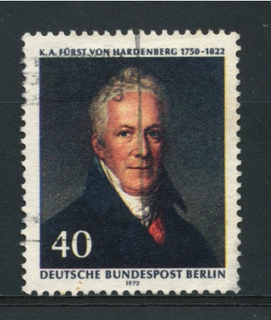 1972 - LOTTO/15561U - BERLINO - PRINCIPE  VON HARDENBERG - USATO