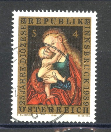 1989 - LOTTO/39577 - AUSTRIA - DIOCESI DI INNSBRUCK - USATO