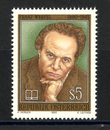 1990 - AUSTRIA - FRANZ WERFEL - NUOVO - LOTTO/39609