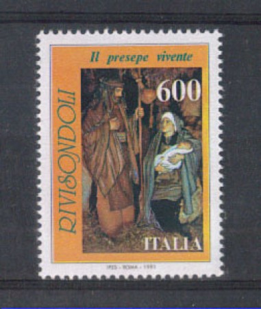 1991 - LOTTO/6953 - REPUBBLICA - PRESEPE RIVISONDOLI