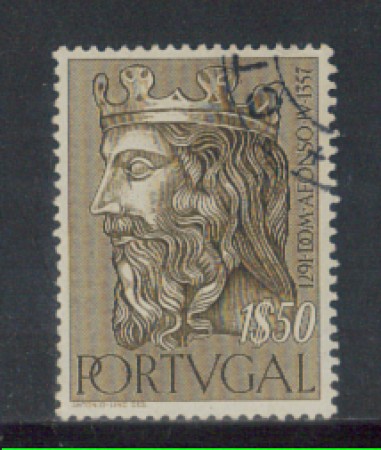 1955 - LOTTO/9755GU - PORTOGALLO - 1,50e. ALFONSO IV° - USATO