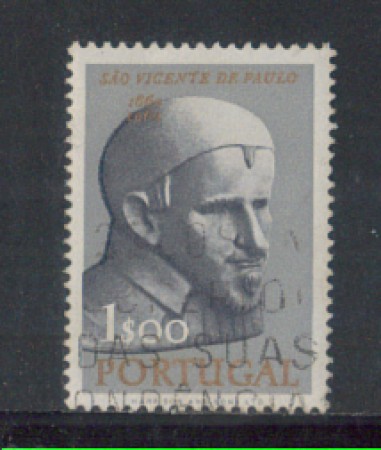 1963 - LOTTO/9791BU - PORTOGALLO - 1e. S.VINCENZO - USATO
