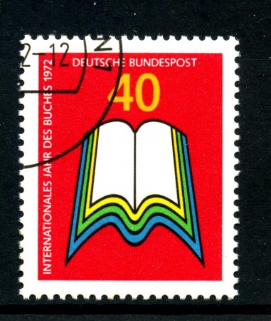 1972 - GERMANIA - 40p. ANNO DEL LIBRO - USATO - LOTTO/31063U