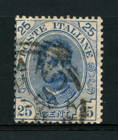 1891 - LOTTO/16523 - REGNO - 25 CENT. AZZURRO UMBERTO I° - USATO