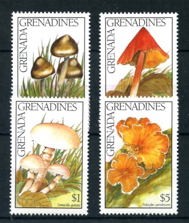 1991 - GRENADINES - LOTTO/19890 - FUNGHI 4v. - NUOVI