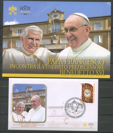 2013 - LOTTO/13320 - VATICANO - INCONTRO PAPA FRANCESCO E BENEDETTO XV°