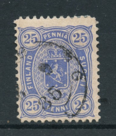 1885 - LOTTO/20467 - FINLANDIA - 25p. OLTREMARE USATO