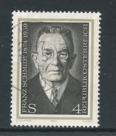 1974 - AUSTRIA - FRANZ SCHMIDT - USATO - LOTTO/28026U