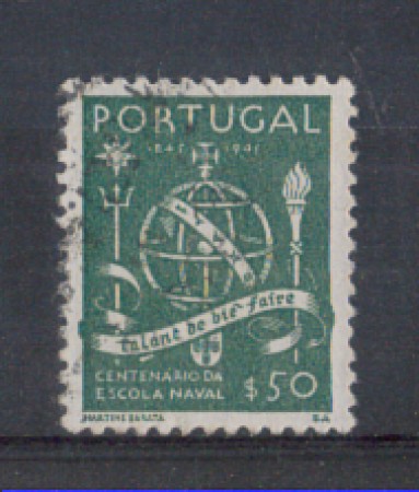 1945 - LOTTO/9719BU - PORTOGALLO - 50c. SCUOLA NAVALE - USATO