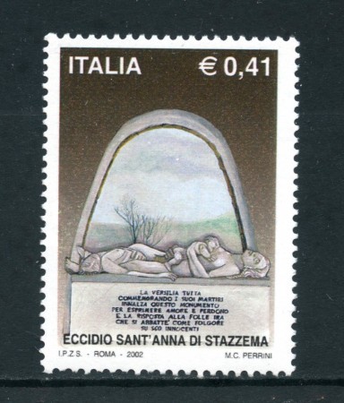 2002 - REPUBBLICA - ECIDIO DI STAZZEMA - NUOVO - LOTTO/25616