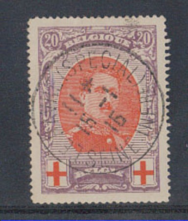 1915 - LOTTO/5101 - BELGIO - 20+20c. PRO CROCE ROSSA