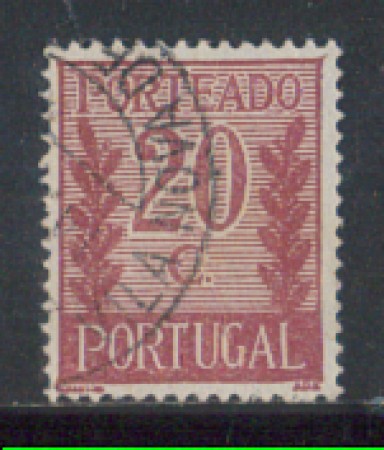 1940 - LOTTO/PORTS60U - PORTOGALLO - 20c. SEGNATASSE - USATO