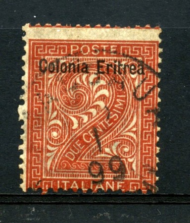 1893 - ERITREA - LOTTO/24969 - 2 cent.  BRUNO ROSSO - USATO