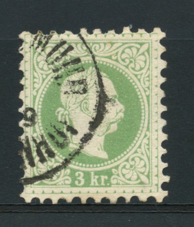 1874 - LOTTO/14146 - AUSTRIA - 3k. VERDE - USATO