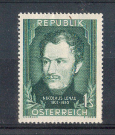 1952 - LOTTO/AUS815L - AUSTRIA - NIKOLAUS LENAU